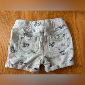 Disney Gray Minnie Mouse Kids Shorts